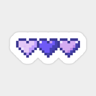 Purple Health Bar Pixel Art Magnet