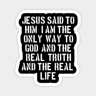 John 14:6 Amplified Bible Text Magnet