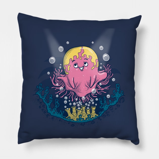 Jellyfish Monroe Pillow by salihgonenli