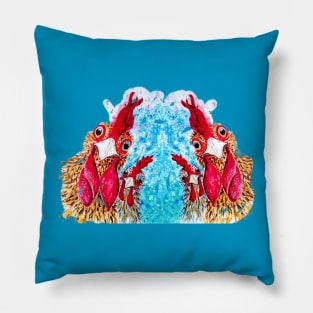 Funky Chickens Pillow