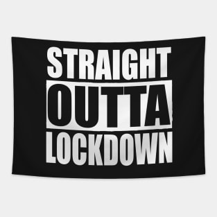 STRAIGHT OUTTA LOCKDOWN Quarantine Tapestry