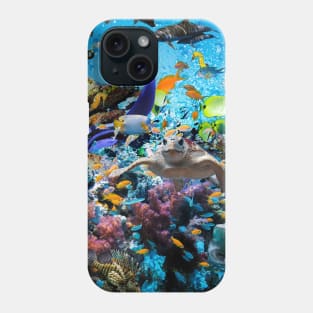 Ocean Dolphin Shark Turtle Coral Sea Fish Orca Whale Reef Phone Case