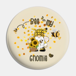 Bee My Gnomie Sunflowers Pin