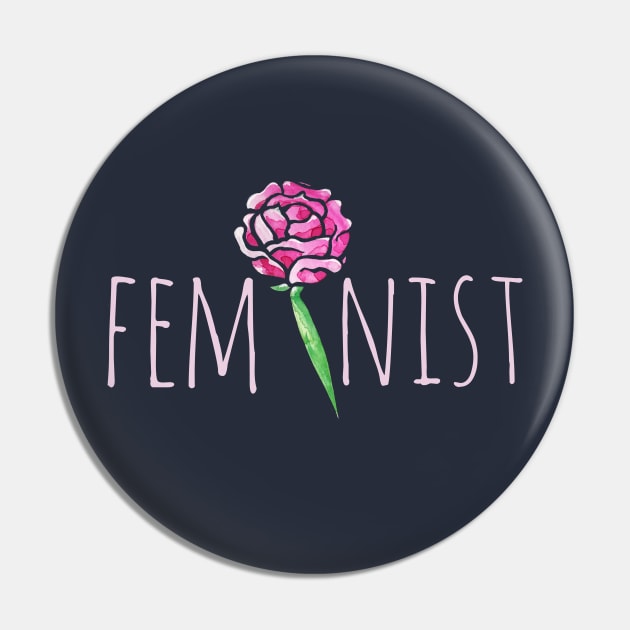 Feminist Pin by bubbsnugg