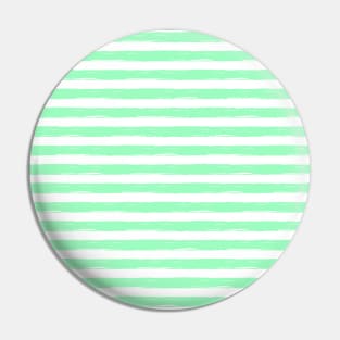 Mint green stripes Pin