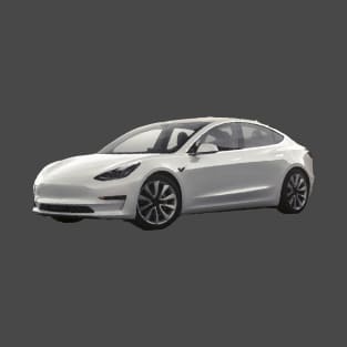 Tesla Model 3 Oil Painting T-Shirt