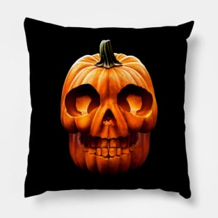 Scary Halloween Pumpkin Art Pillow