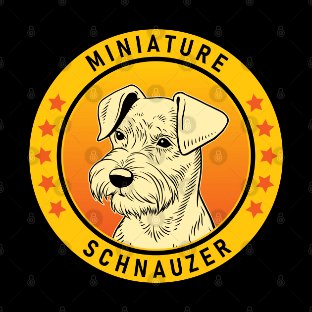 Miniature Schnauzer Dog Portrait by millersye