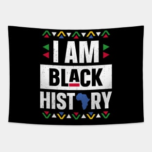 I Am Black History Month African American Black Pride Tapestry