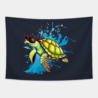 Cool Turtle Tapestry