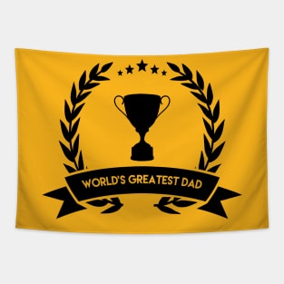 World's Greatest DAD (Black) Tapestry