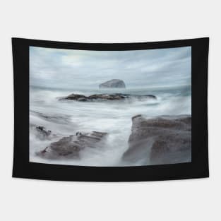 White surf at Bass Rock Tapestry