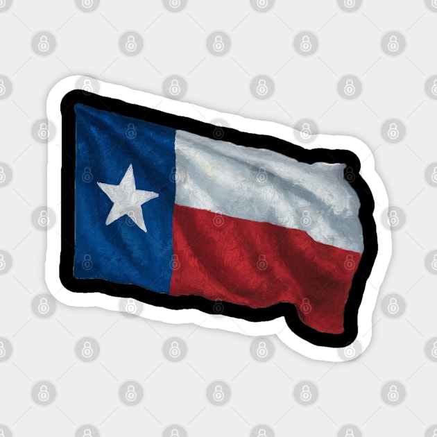 Texas Flag Magnet by Moulezitouna