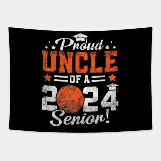 Proud Uncle Of A 2024 Senior Graduate 2024 Basketball Tapestry