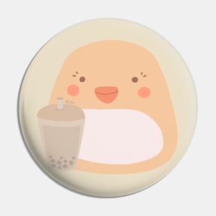 Mochi Duck with Boba Pin