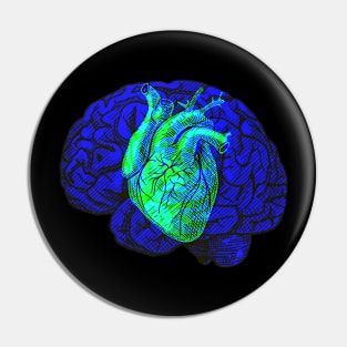 Brain&Heart Interactive Green&Blue Filter T-Shirt By Red&Blue Pin