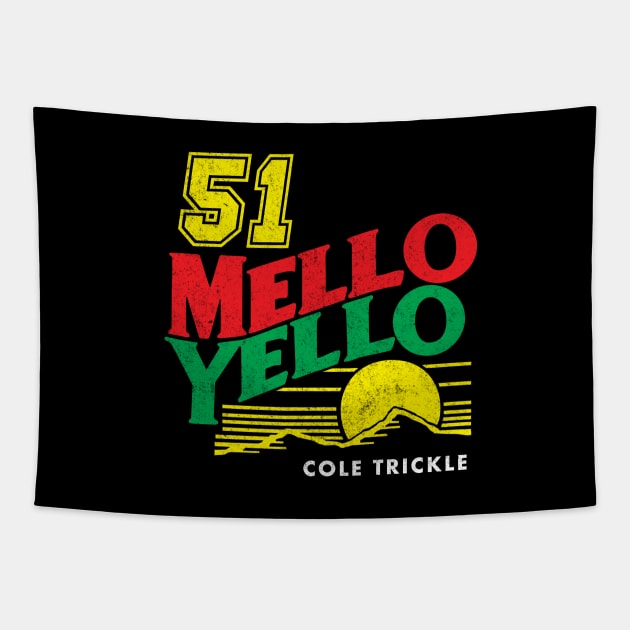 Mello Yello Cole Trickle #51 - vintage logo Tapestry by BodinStreet