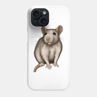 Cute Rat Drawing Phone Case