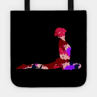 Dolphin Position Yoga Girl Cool Magical Vivid Design Tote