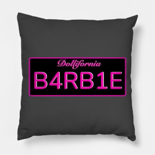 Barbie License Plate B4RB1E Pillow