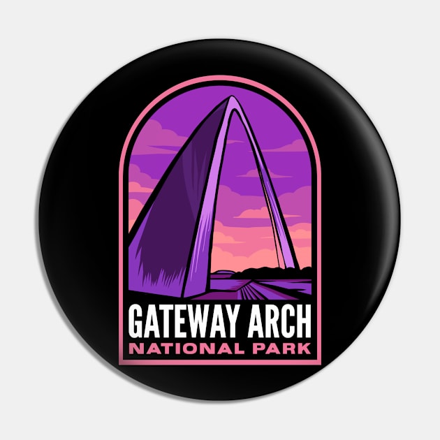 Gateway Arch National Park Pin by HalpinDesign