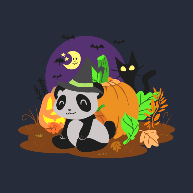 Halloween Panda by saradaboru