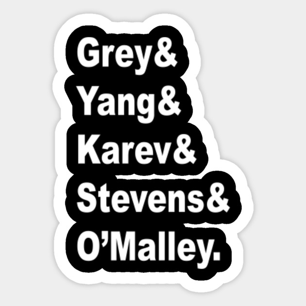 Grey's Anatomy - Greys Anatomy - Sticker | TeePublic