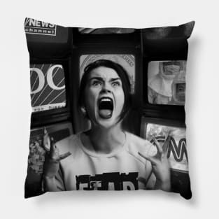 Fear the media Pillow