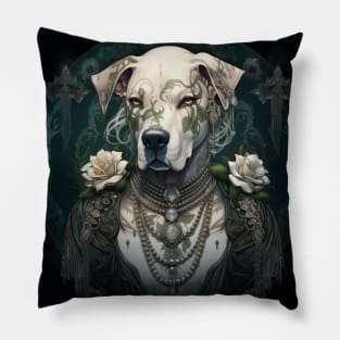 Victorian Dogo Argentino Pillow