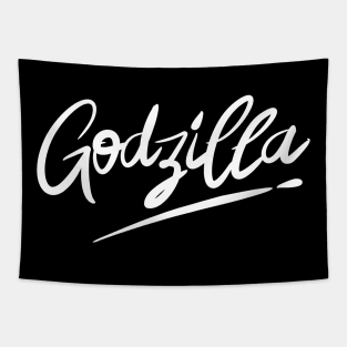 GODZILLA IN LETTERING Tapestry