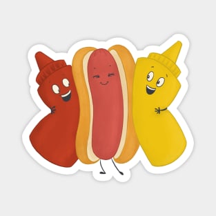 Hot Dog BFFs Magnet