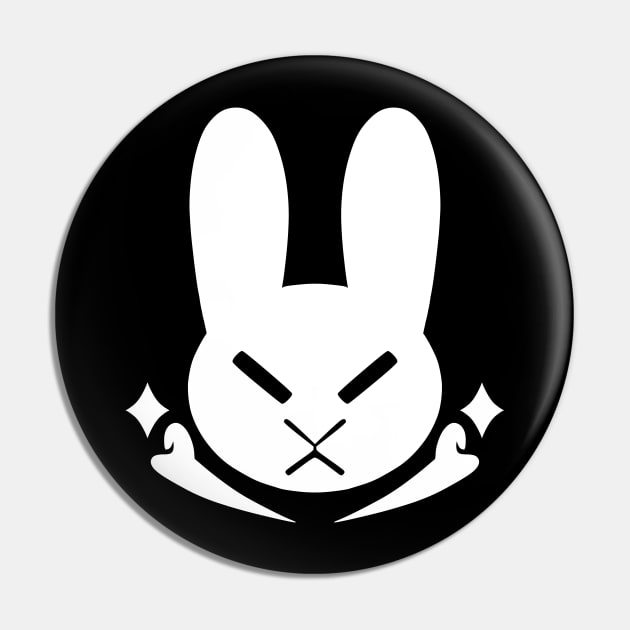 Bunny Rabbit Pirate white Pin by TheSamDS