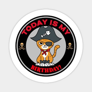 Today Is My Birthday Pirate Magnet