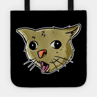 coughing cat meme shirt Tote