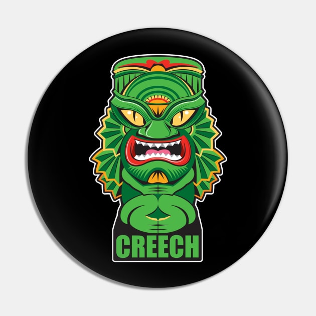 TIKI Creature Pin by pentoolarts