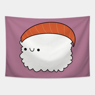 Cute Salmon Sushi - Kawaii Nigiri Sushi Tapestry