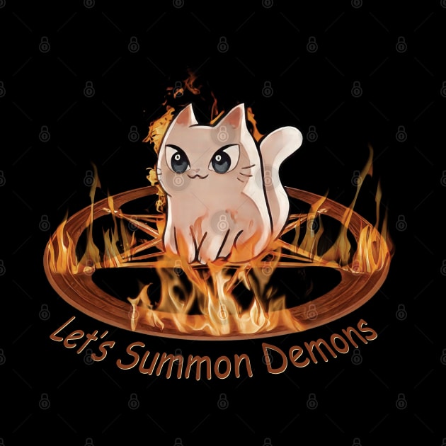 Let's Summon Demons - Cute Cat by Trendsdk