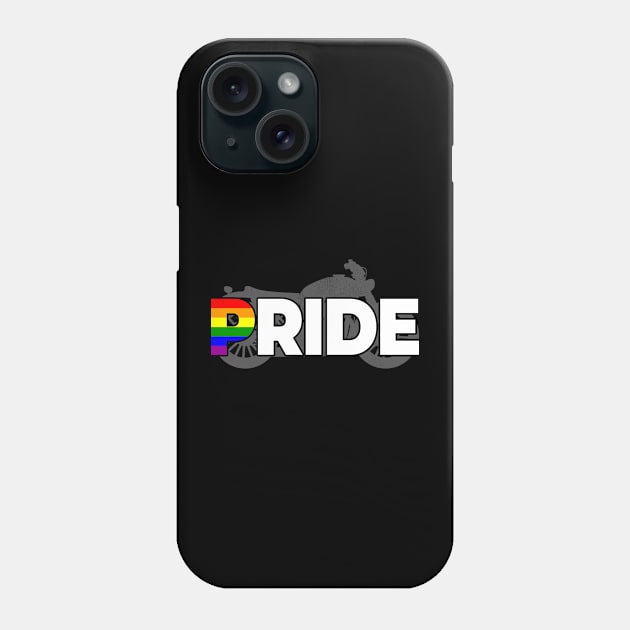 Pride, LGBT motorcyclist Phone Case by Hinode