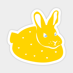 Sunny Bunny: Yellow Bunny Design Magnet