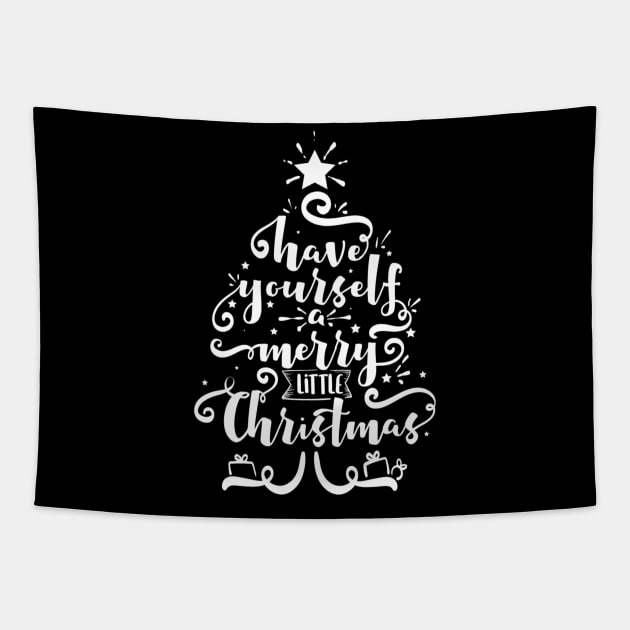 Merry Lil Christmas Tapestry by Christmas Clatter