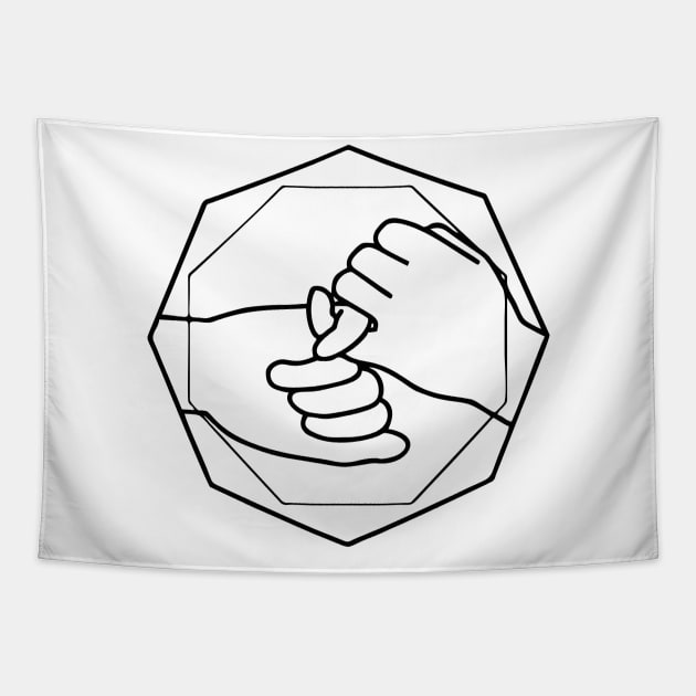 auslan sign language Tapestry by Vortex.Merch