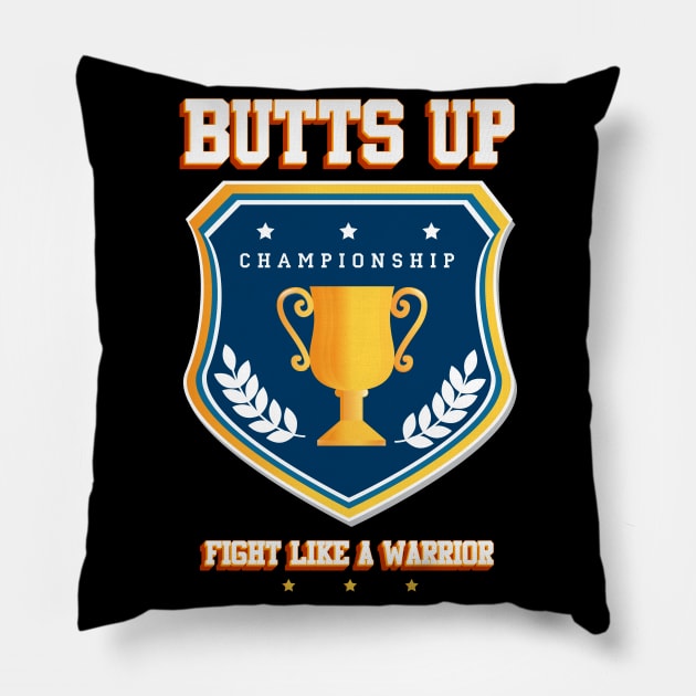 Butts Up Pillow by Baim_Art