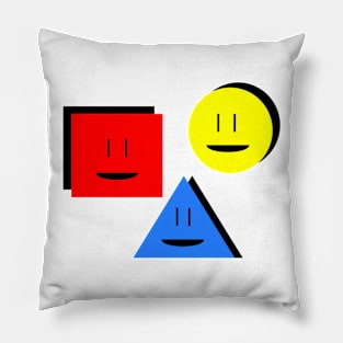 Smiley Shapes Pillow