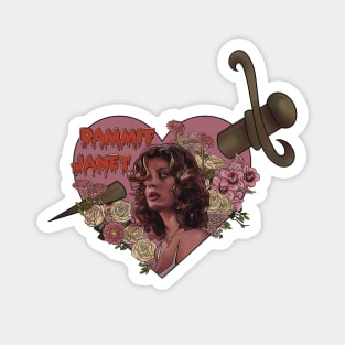 Dammit Janet (Pink Heart) The Rocky Horror Picture Show Magnet