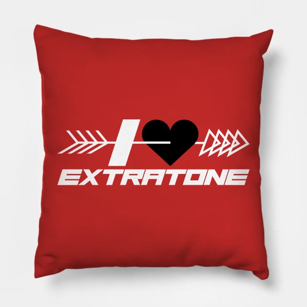 I Heart Extratone Pillow by MOULE