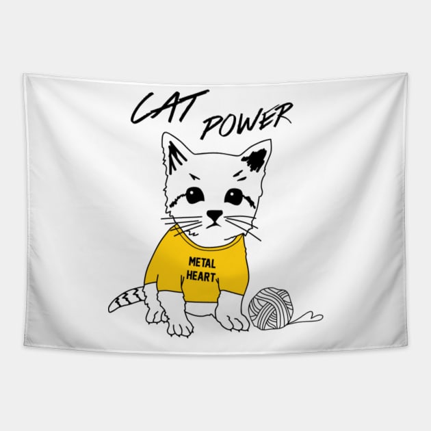 Cat Power Tapestry by meldypunatab