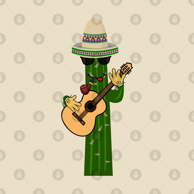 Cactus Guitar Player by antarte