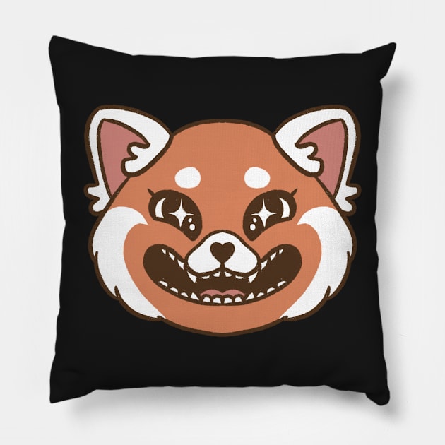 Red panda Pillow by crisbubastis