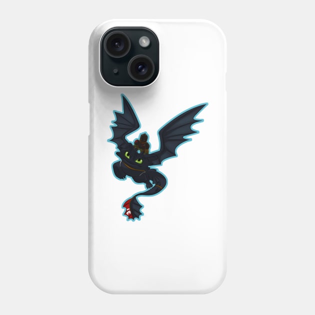 Toothy flight Phone Case by Goldarcanine