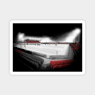 Longford Town Bishopsgate at Night League of Ireland Football Artwork Magnet